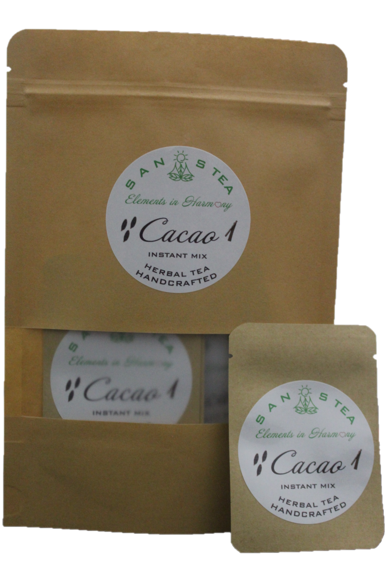 SanosTea Premium Organic Tea Bundle (Chamomile, Lemon, Hibiscus and Cacao)