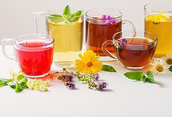 SanosTea sampler - Chamomile, Lemon, Hibiscus and Cacao - 3 count each (total 12 count)