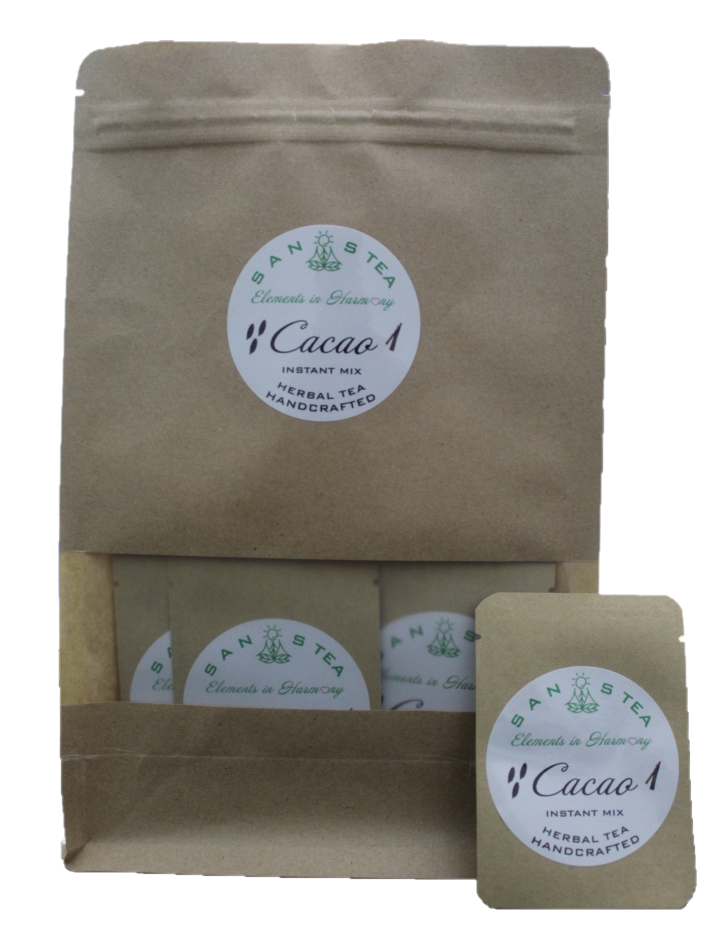 SanosTea Cacao cinnamon Premium Organic Herbal instant tea