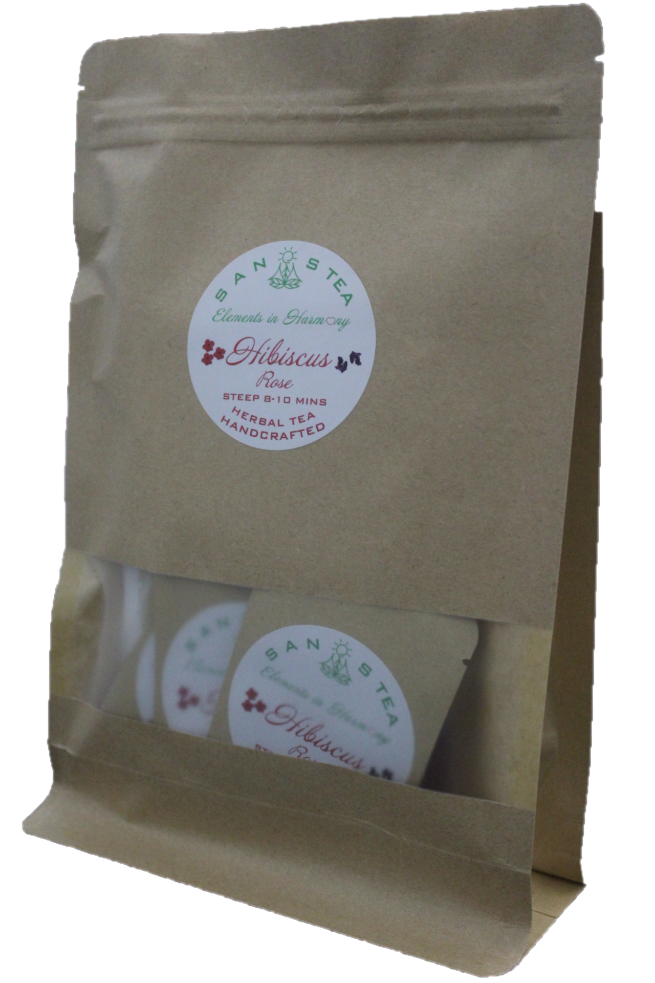 SanosTea Hibiscus Rose Premium Organic Herbal tea