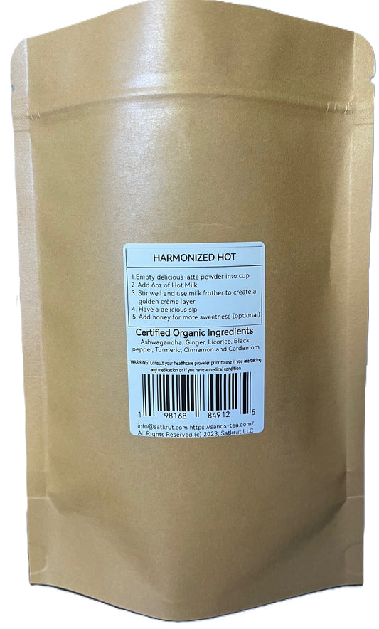 SanosTea Ashwagandha Turmeric - Instant Tea