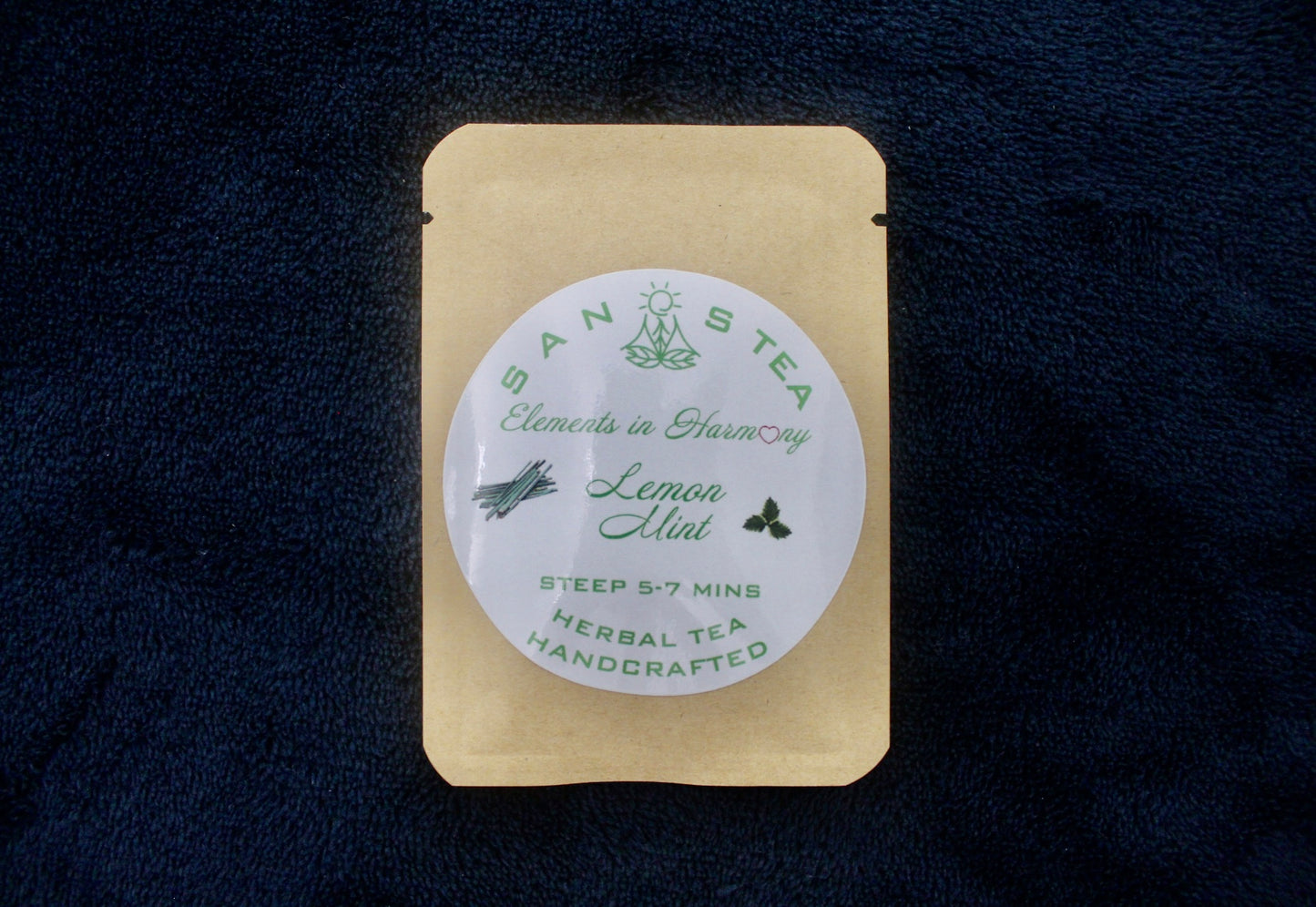 SanosTea Improved Lemon Mint Premium Organic Herbal Tea