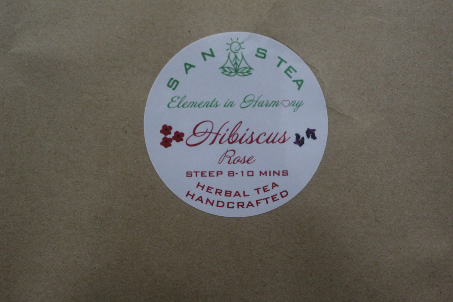 SanosTea Hibiscus Rose Premium Organic Herbal tea