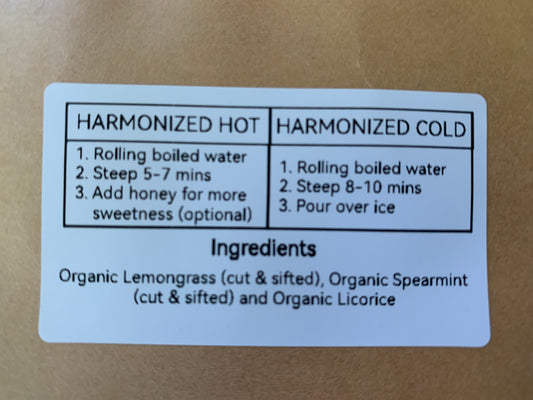 SanosTea Improved Lemon Mint Premium Organic Herbal Tea