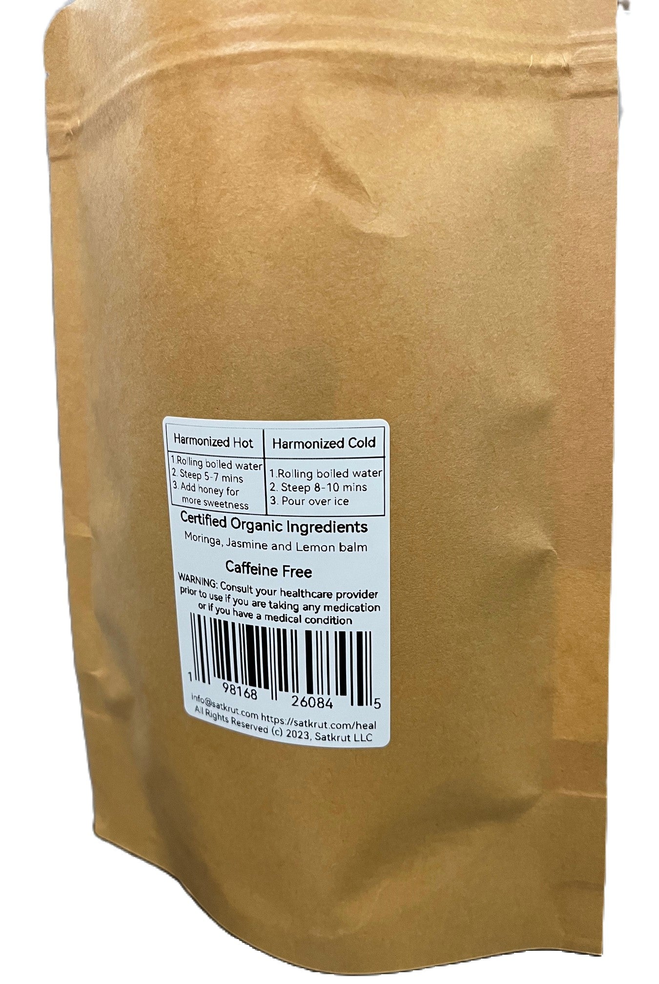 SanosTea Premium Organic Moringa Jasmine Tea