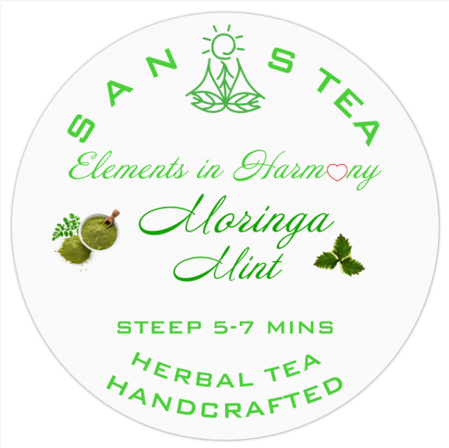 Sanostea Moringa Mint Organic Premium Herbal Tea