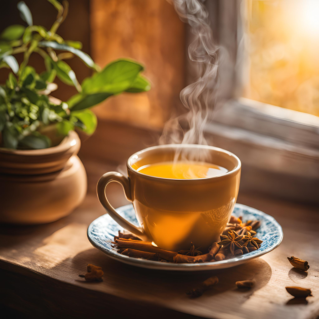 SanosTea Ashwagandha Turmeric - Instant Tea