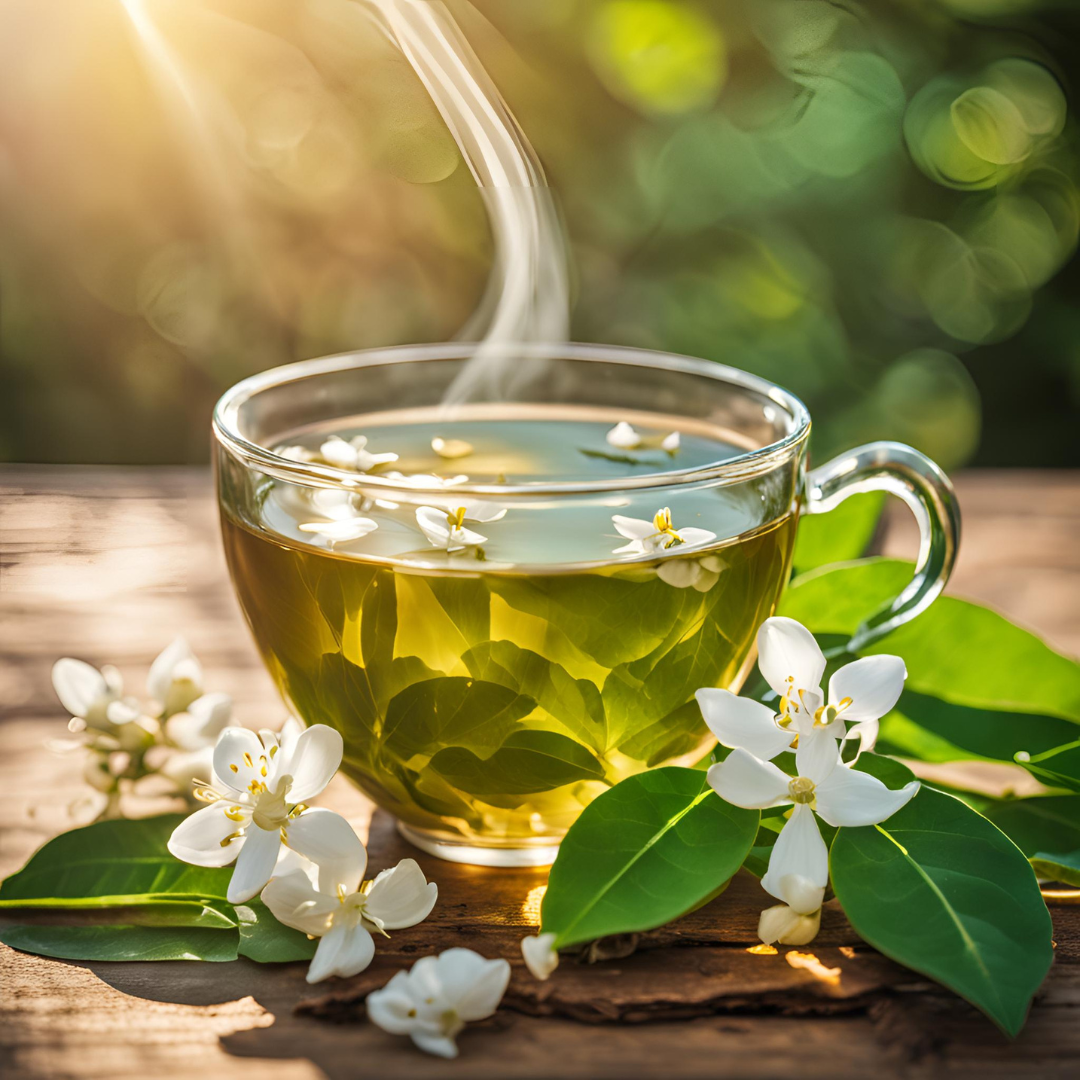 SanosTea Premium Organic Moringa Jasmine Tea