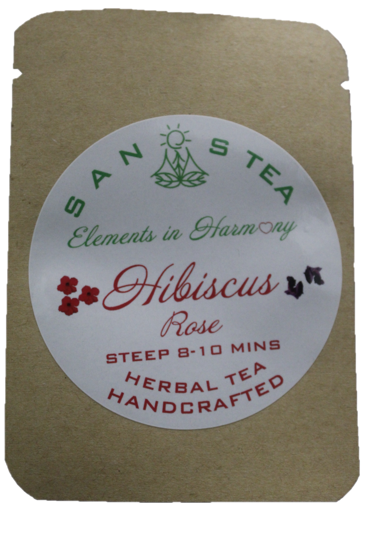 SanosTea Hibiscus Rose Premium Organic Herbal tea