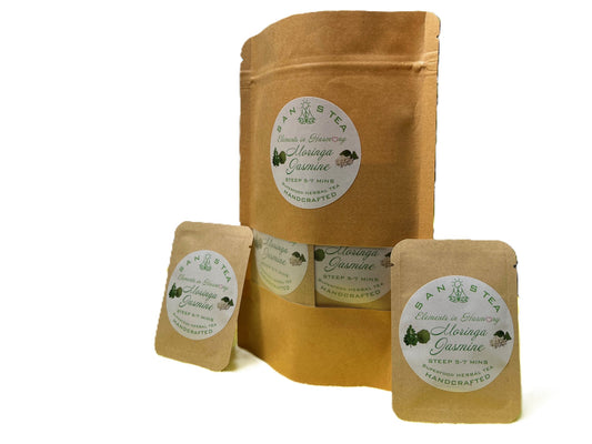SanosTea Premium Organic Moringa Jasmine Tea