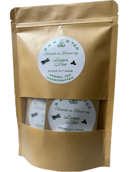 Satkrut SanosTea Premium Organic Tea Bundle (Chamomile, Lemon, Hibiscus and Cacao)