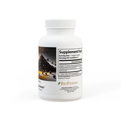 Sanos Turmeric with BioPerine® (Black Pepper Fruit Extract) Supplement (60 Capsules)