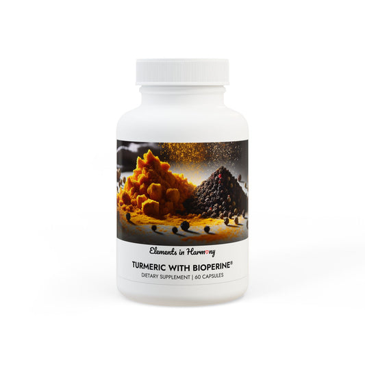 Sanos Turmeric with BioPerine® (Black Pepper Fruit Extract) Supplement (60 Capsules)