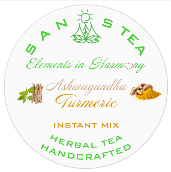 Satkrut SanosTea Ashwagandha Turmeric - Instant Tea