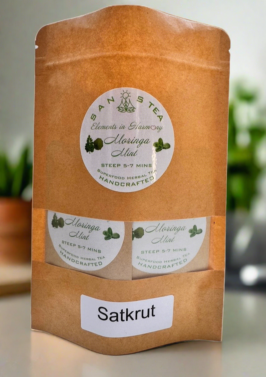 Satkrut Sanostea Moringa Mint Organic Premium Herbal Tea