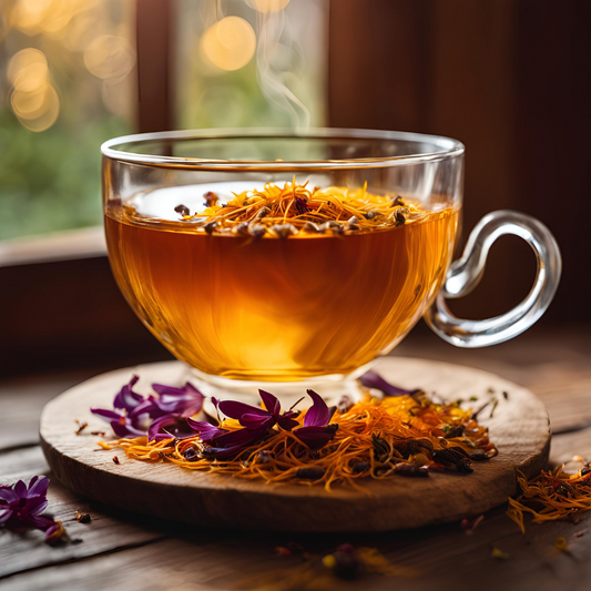 Satkrut SanosTea Organic Premium Saffron Kahwa Herbal Tea